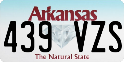AR license plate 439VZS