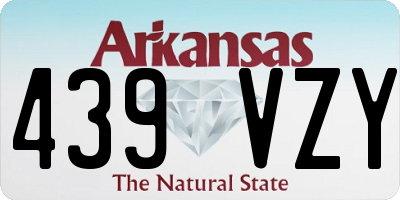 AR license plate 439VZY
