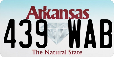 AR license plate 439WAB