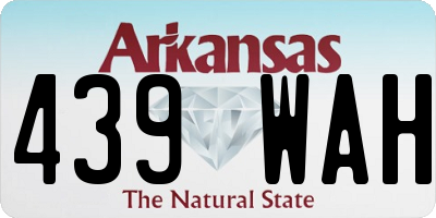 AR license plate 439WAH