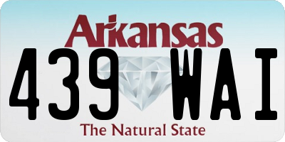 AR license plate 439WAI