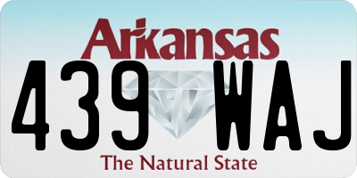 AR license plate 439WAJ
