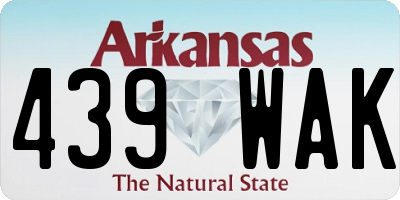 AR license plate 439WAK