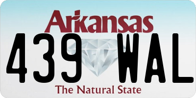 AR license plate 439WAL