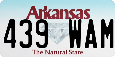AR license plate 439WAM