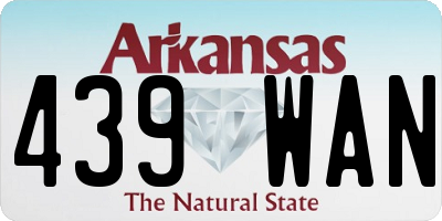 AR license plate 439WAN