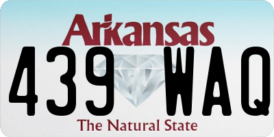 AR license plate 439WAQ
