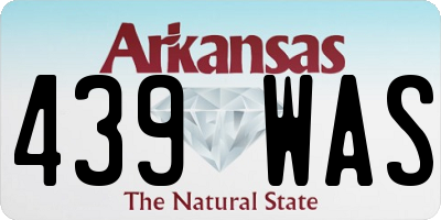 AR license plate 439WAS