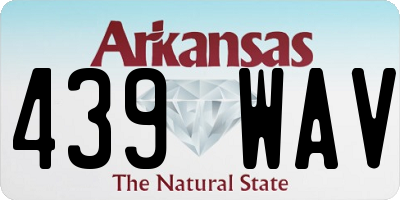 AR license plate 439WAV