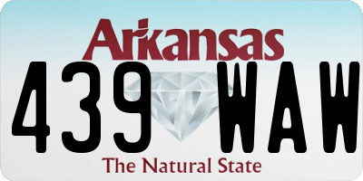 AR license plate 439WAW