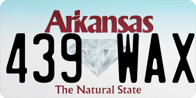 AR license plate 439WAX