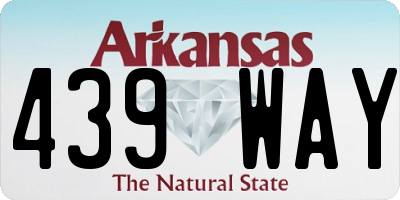AR license plate 439WAY