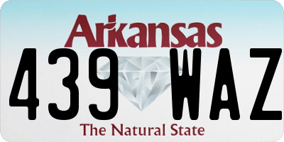 AR license plate 439WAZ