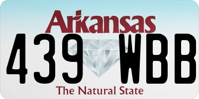 AR license plate 439WBB