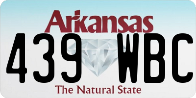 AR license plate 439WBC