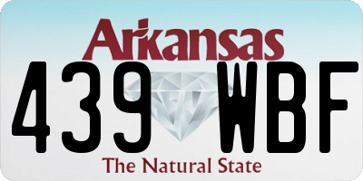 AR license plate 439WBF