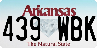 AR license plate 439WBK