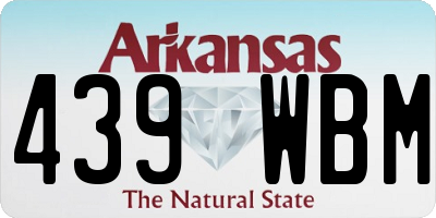 AR license plate 439WBM