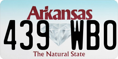 AR license plate 439WBO