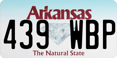 AR license plate 439WBP