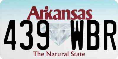 AR license plate 439WBR