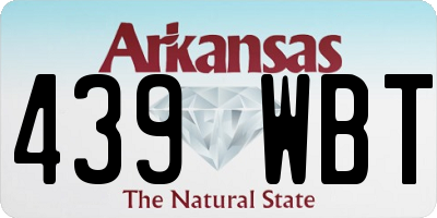 AR license plate 439WBT