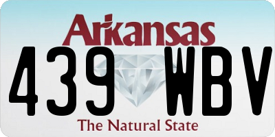AR license plate 439WBV