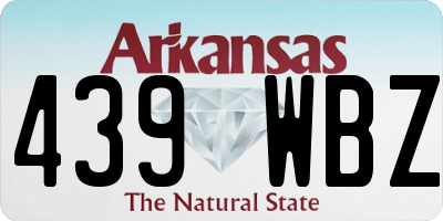 AR license plate 439WBZ
