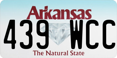 AR license plate 439WCC