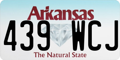 AR license plate 439WCJ