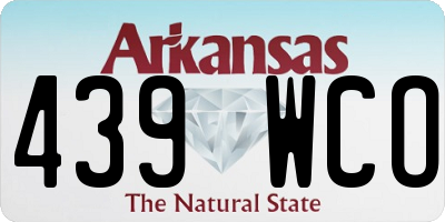 AR license plate 439WCO