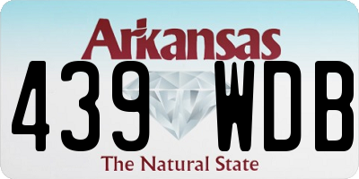 AR license plate 439WDB