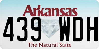 AR license plate 439WDH