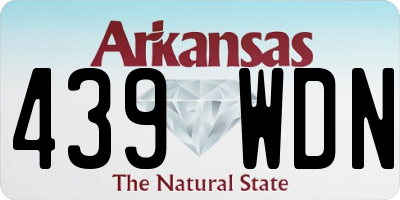 AR license plate 439WDN