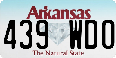 AR license plate 439WDO