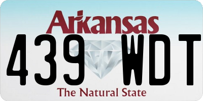 AR license plate 439WDT
