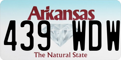 AR license plate 439WDW