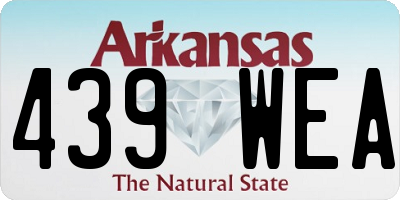 AR license plate 439WEA
