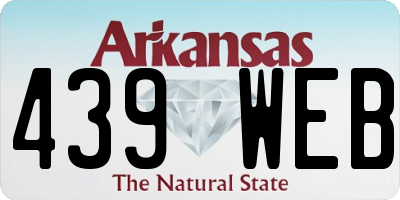 AR license plate 439WEB