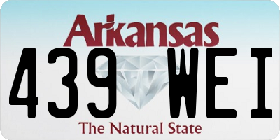 AR license plate 439WEI