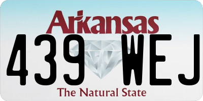 AR license plate 439WEJ