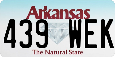 AR license plate 439WEK