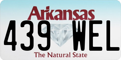 AR license plate 439WEL