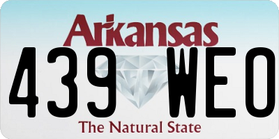 AR license plate 439WEO