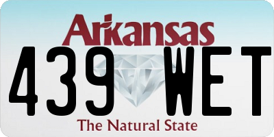 AR license plate 439WET