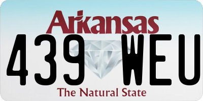 AR license plate 439WEU