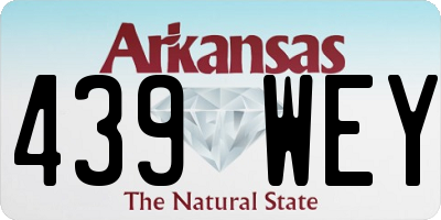 AR license plate 439WEY