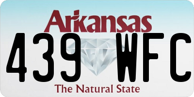 AR license plate 439WFC