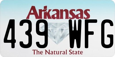 AR license plate 439WFG