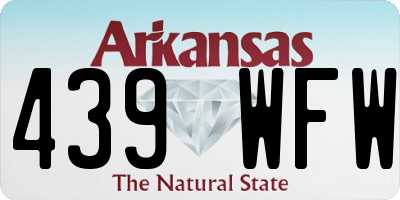 AR license plate 439WFW